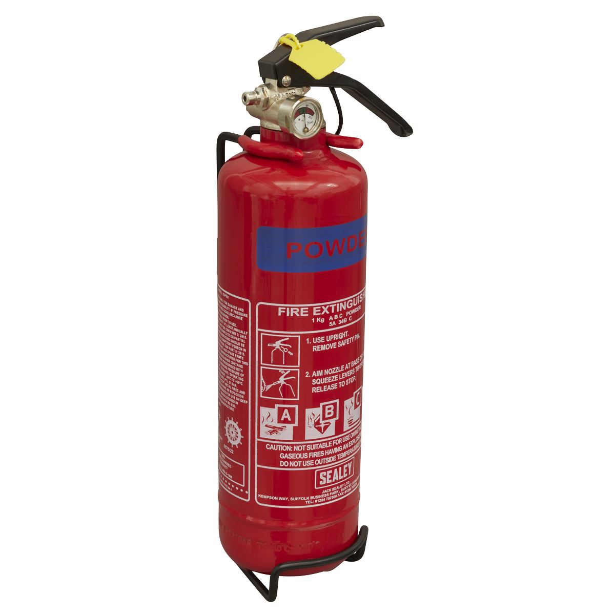 Sealey Fire Extinguisher 1kg Dry Powder SDPE01