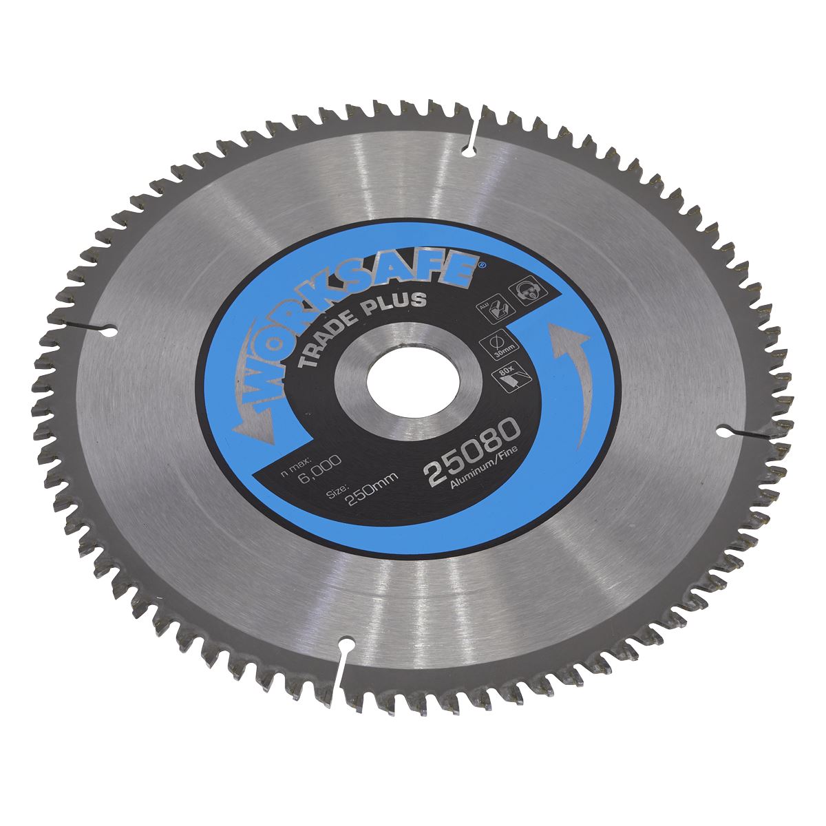 Sealey Aluminium Cutting TCT Saw Blade 250 x 30mm - 80tpu 25080/Ali