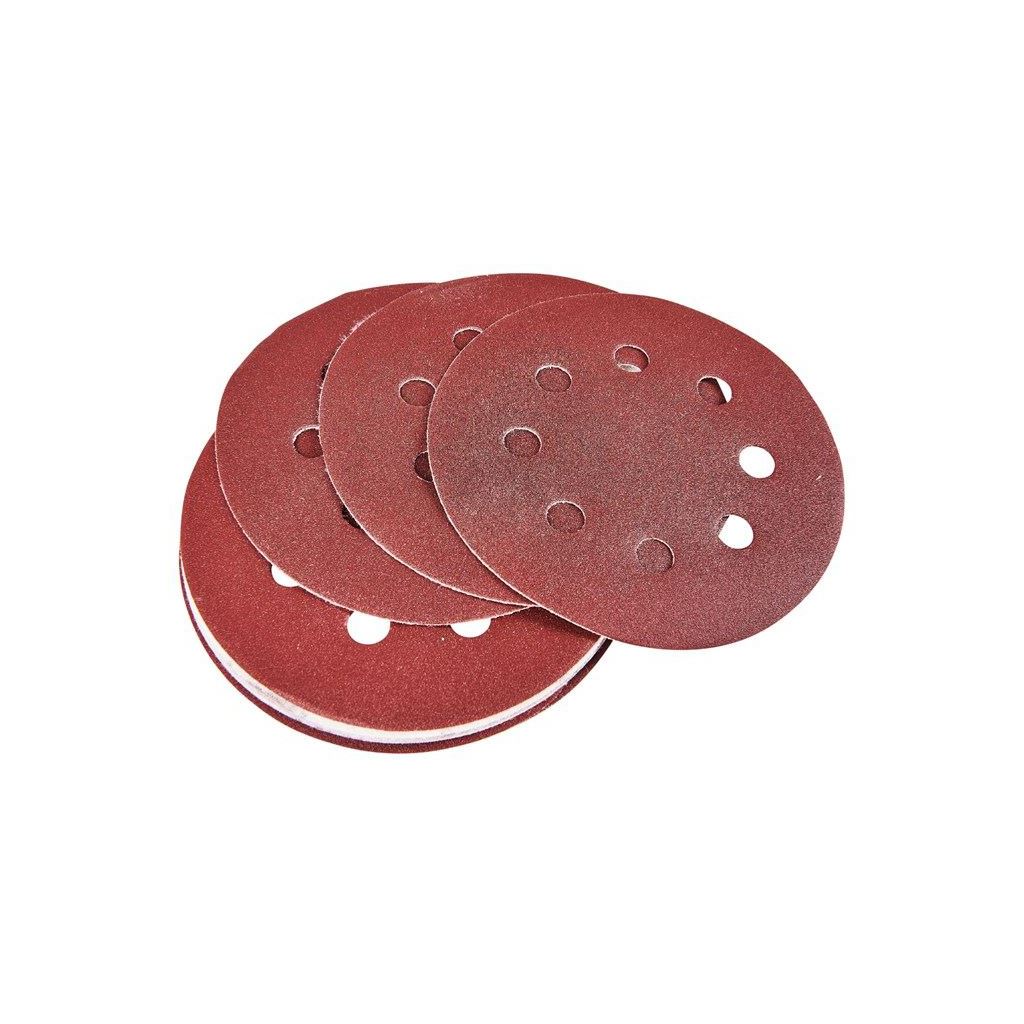 Amtech 10x 115mm Circular Sanding Disk Set Round Hook & Loop P240 Grit - V4075