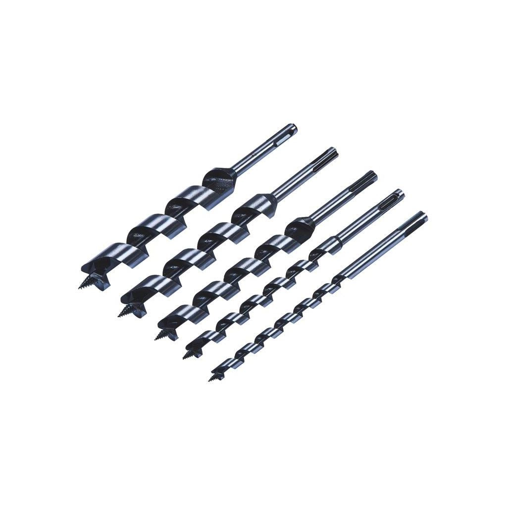 Amtech 5Pcs SDS Auger Bit Set 23cm Strong High Carbon Steel 10/13/19/22/25mm - F1375