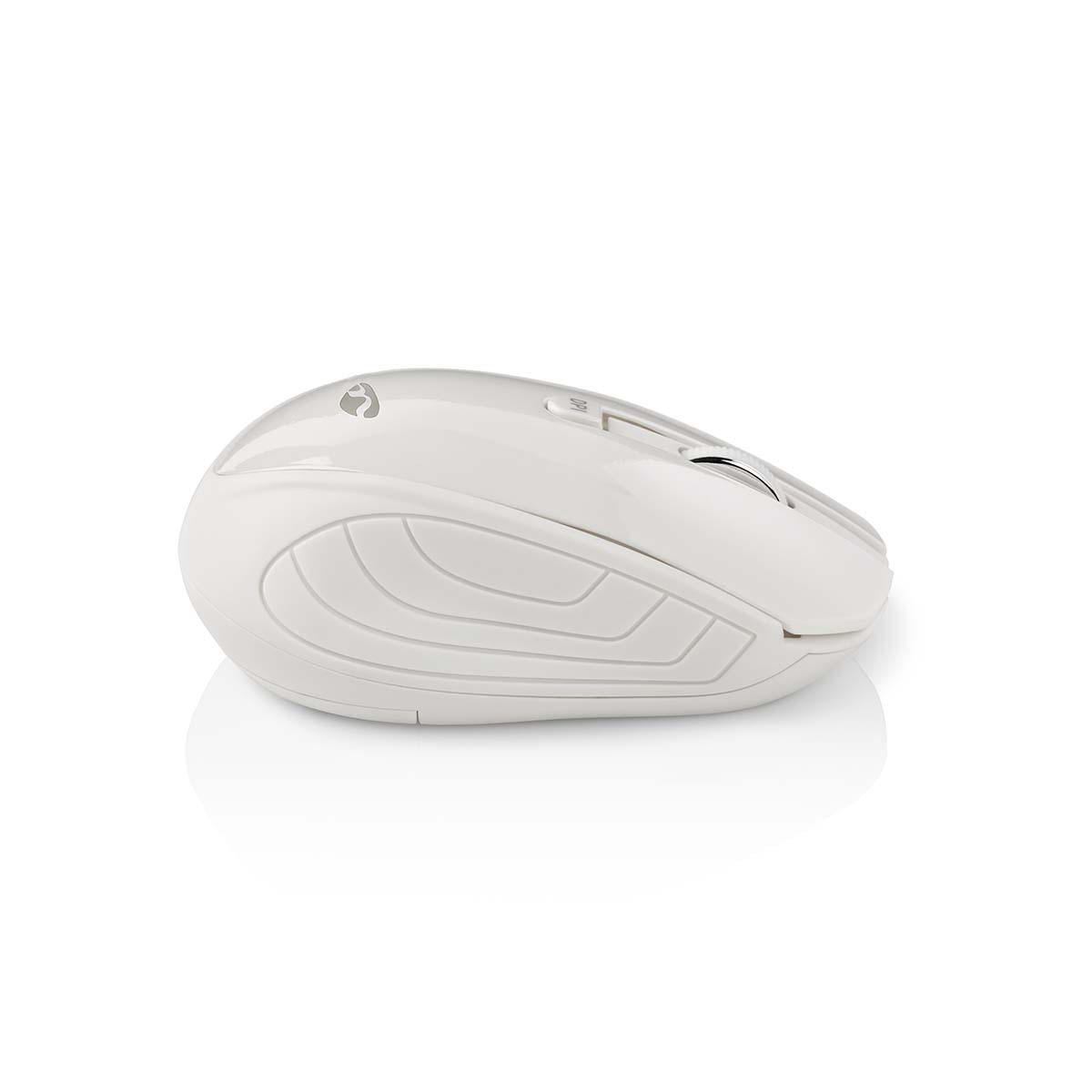 Nedis Wireless Mouse 1000 DPI 3-Button White MSWS400WT