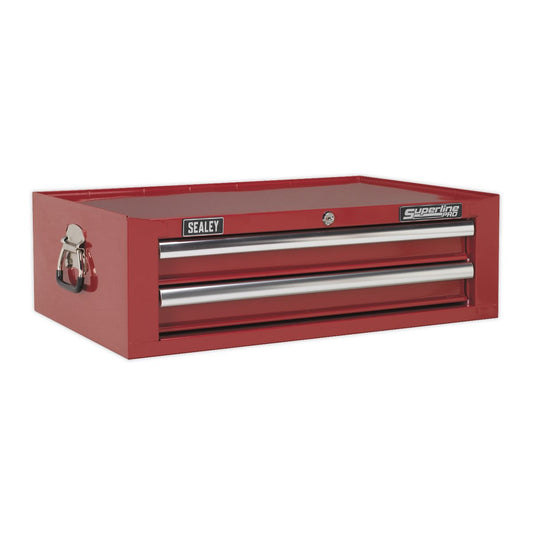 Sealey Mid-Box 2 Drawer with Ball Bearing Slides - Red AP26029T