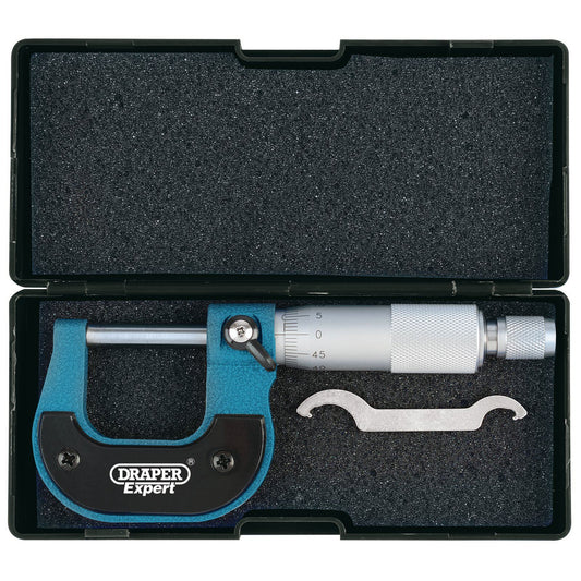 Draper Expert Metric External Micrometer, 0 - 25mm PEM - 46603