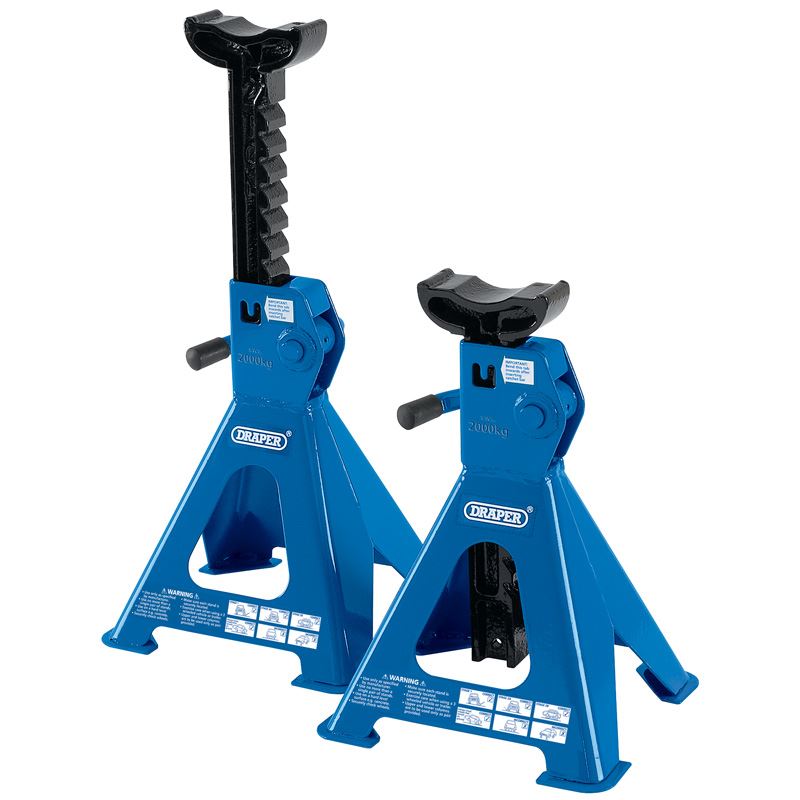 Draper 2 Tonne Ratcheting Axle Stands (Pair) - 30878