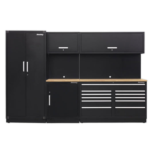 Sealey Premier 3.3m Storage System - Oak Worktop APMSCOMBO2W