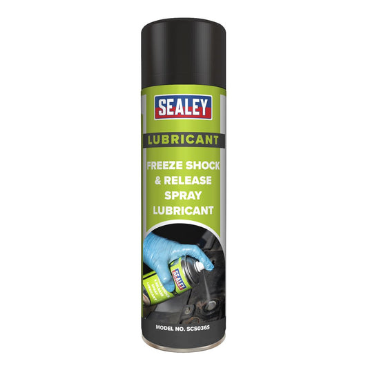 Sealey Freeze Shock & Release Spray Lubricant 500ml Single SCS036S