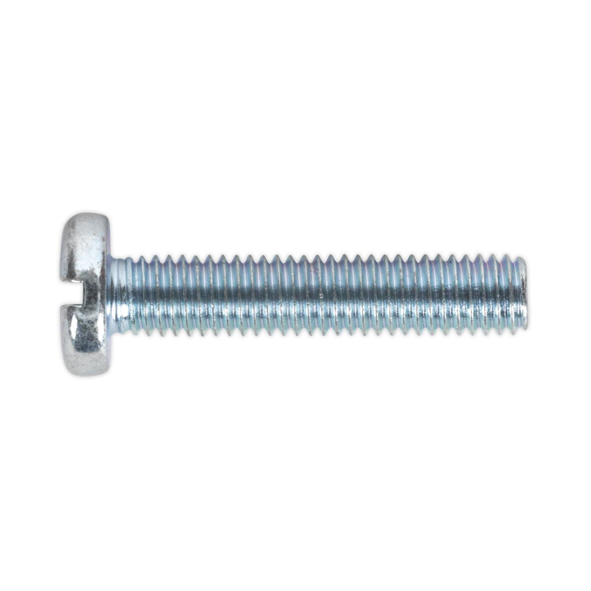 Sealey Machine Screw M5 x 25mm Pan Head Slot Zinc Pack of 50 MSS525