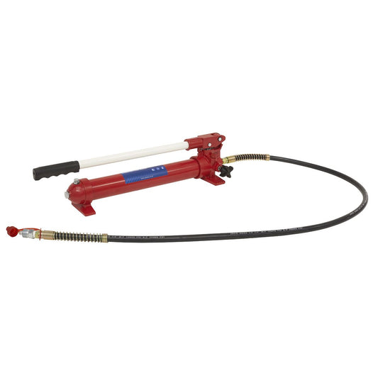 Sealey Push Ram with Pump & Hose Assembly - 10 tonne RE97.10-COMBO