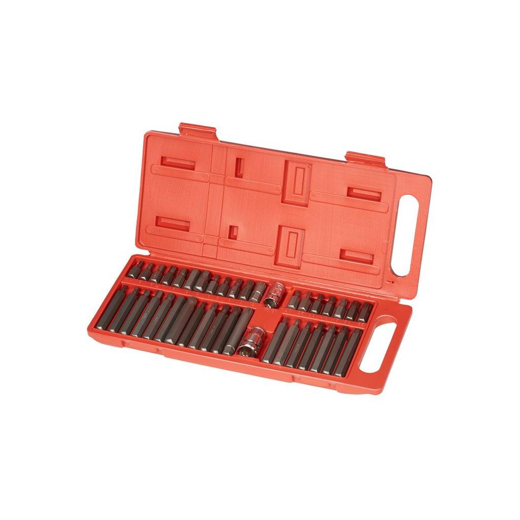 Amtech 40 Piece Impact Bit Set 1/2" & 3/8" Drive Adaptor Hex Spline Torx Star - I8320