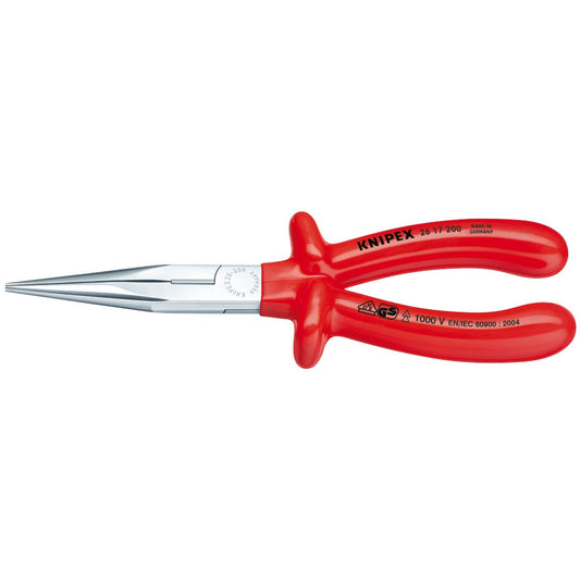 Knipex Knipex 26 17 200 200mm Fully InsulatedLong Nose Pliers - 21454