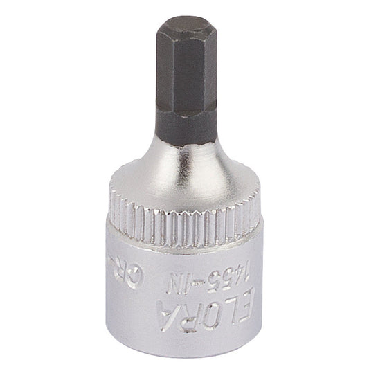 Draper 4mm 1/4" Square Drive Elora Hexagon Screwdriver Socket - 11125