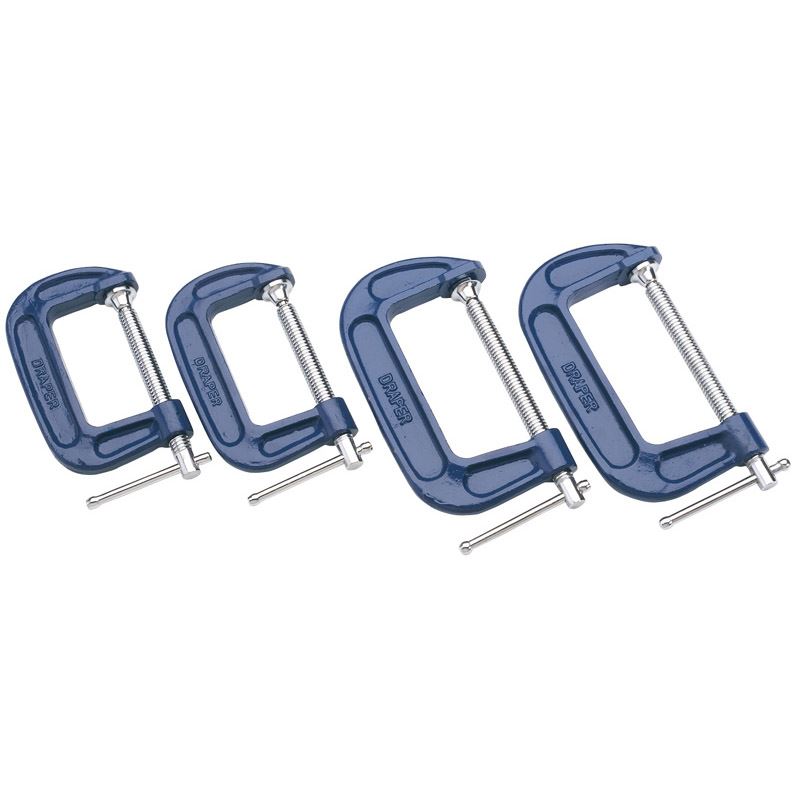 Draper C Clamp Set (4 Piece) 391G/4 - 38368