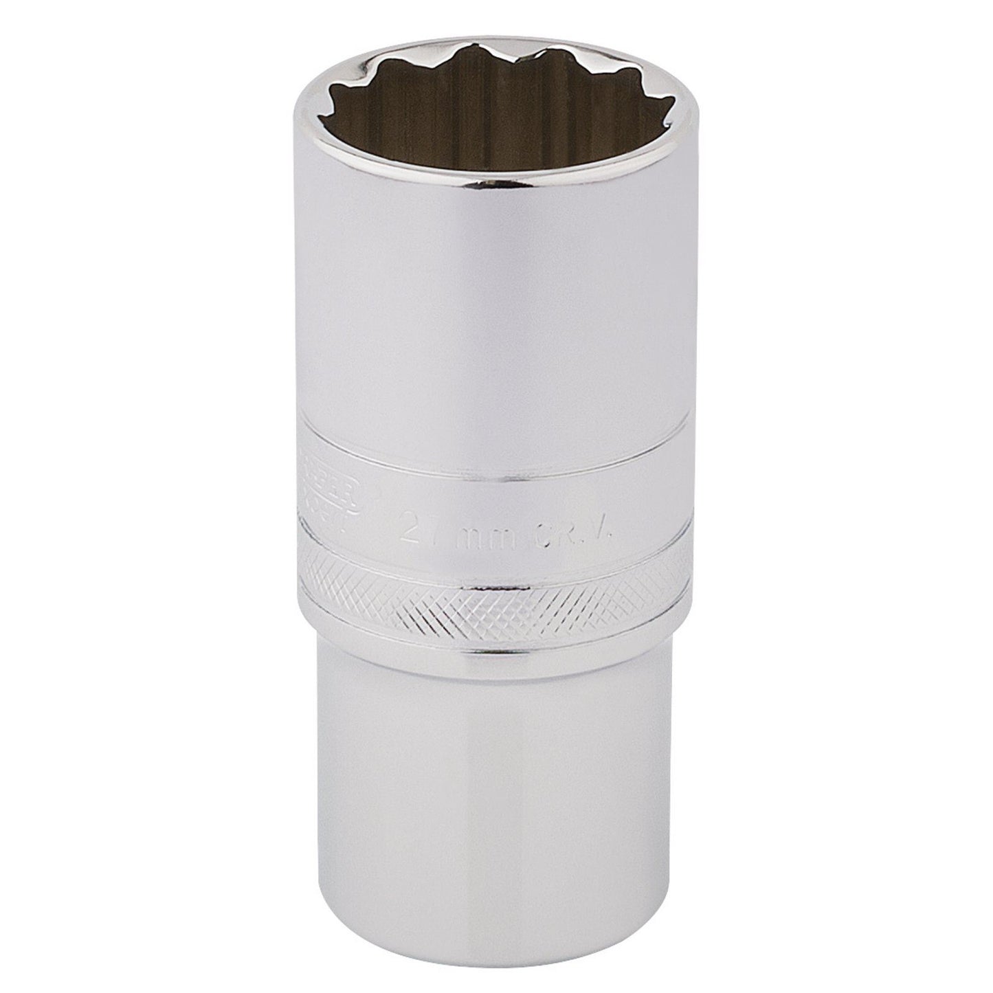 Draper Expert Quality 1/2" Square Drive Hi-Torq 12 Point Deep Socket - 27mm - 33841