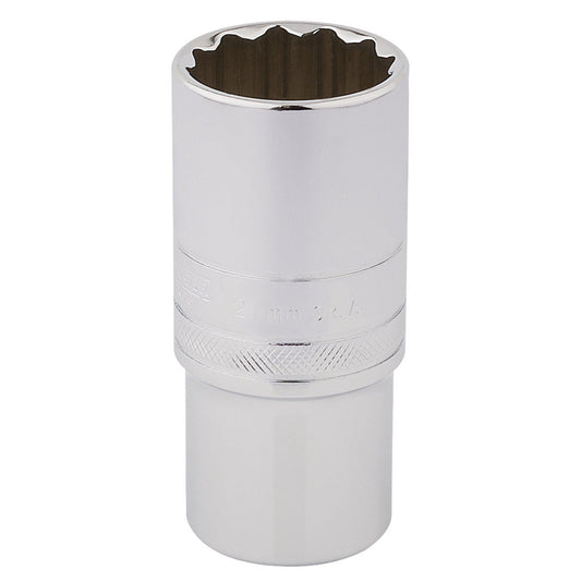 Draper Expert Quality 1/2" Square Drive Hi-Torq 12 Point Deep Socket - 27mm - 33841