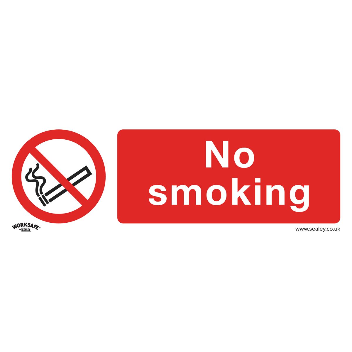 Sealey Safety Sign - No Smoking - Rigid Plastic SS13P1