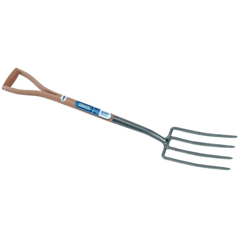 Summer Special Draper Tools Carbon Steel Garden Fork with Ash Handle - 14301
