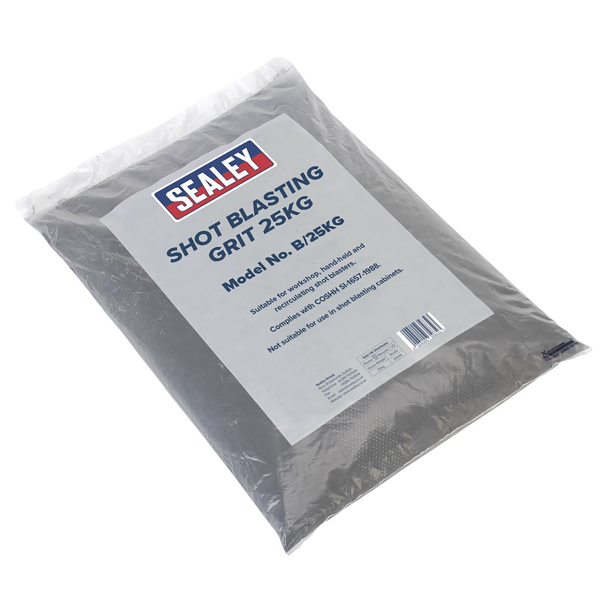 Sealey Shot Blasting Grit 25kg Bag B/25KG