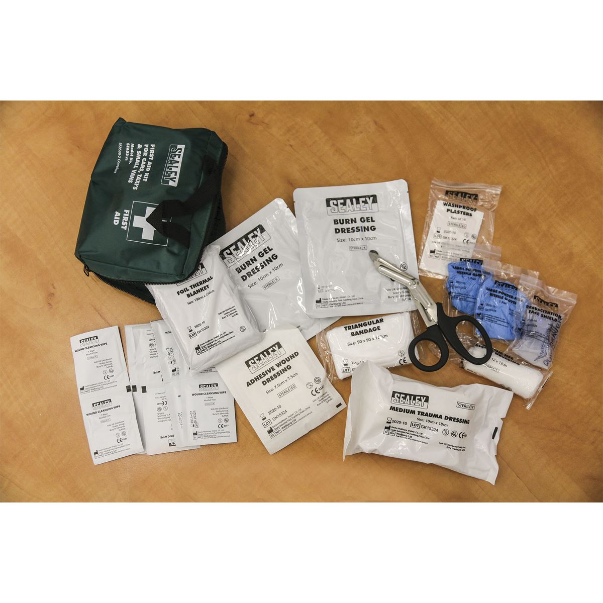 Sealey First Aid Kit Medium for Cars, Taxi's & Small Vans-BS 8599-2 SFA02