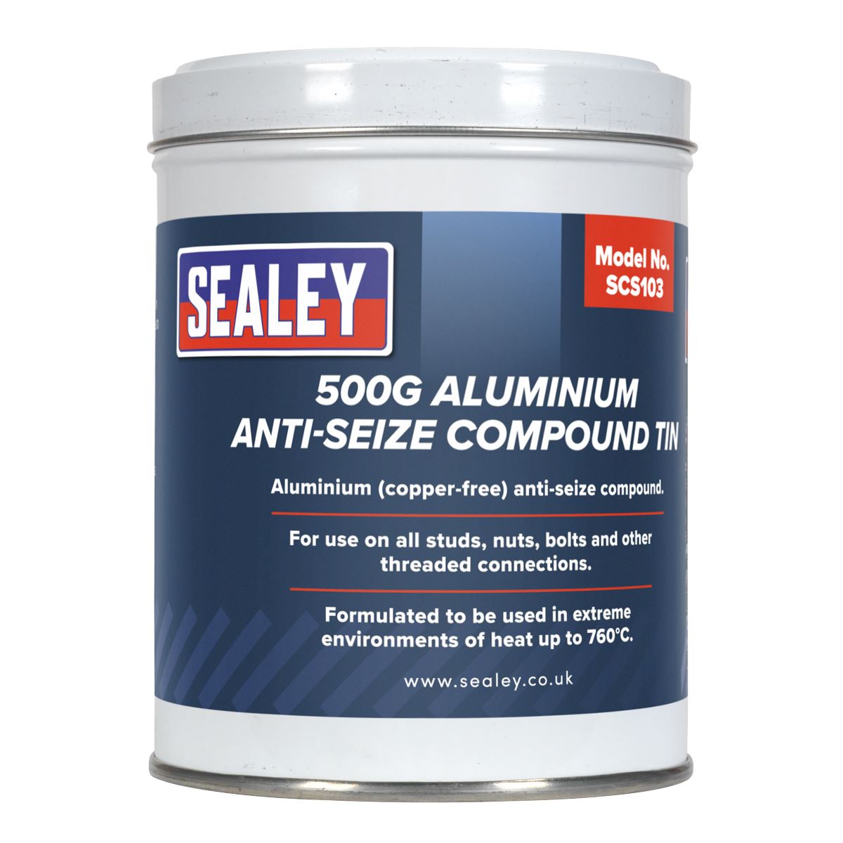 Sealey Aluminium Anti-Seize Compound 500g Tin SCS103