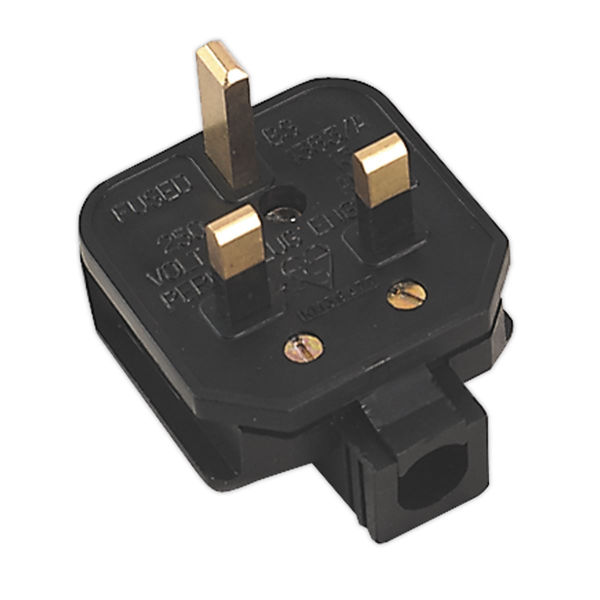 Sealey Black 13A heavy-Duty Plug PL/13/3S