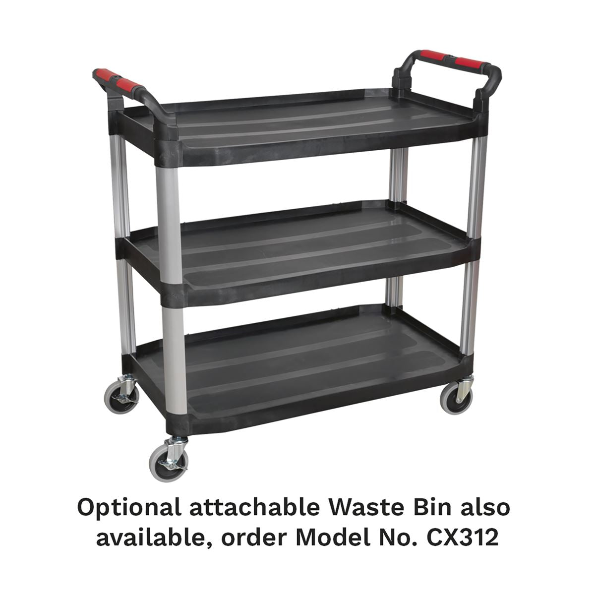 Sealey Workshop Trolley 3-Level Composite CX310