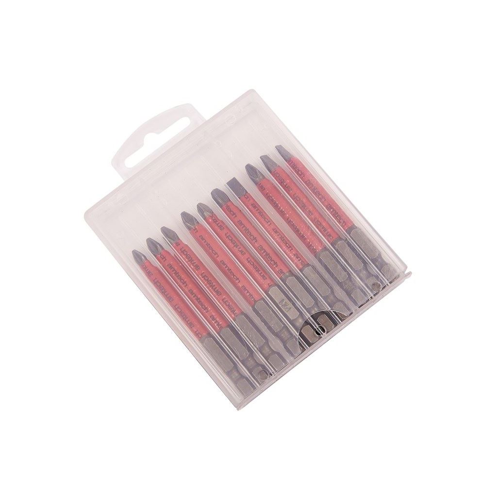 10 Piece 70mm Non-Slip Bits Non Slip 10 Screwdriver Pozi Drill Skid Prevention - L2370