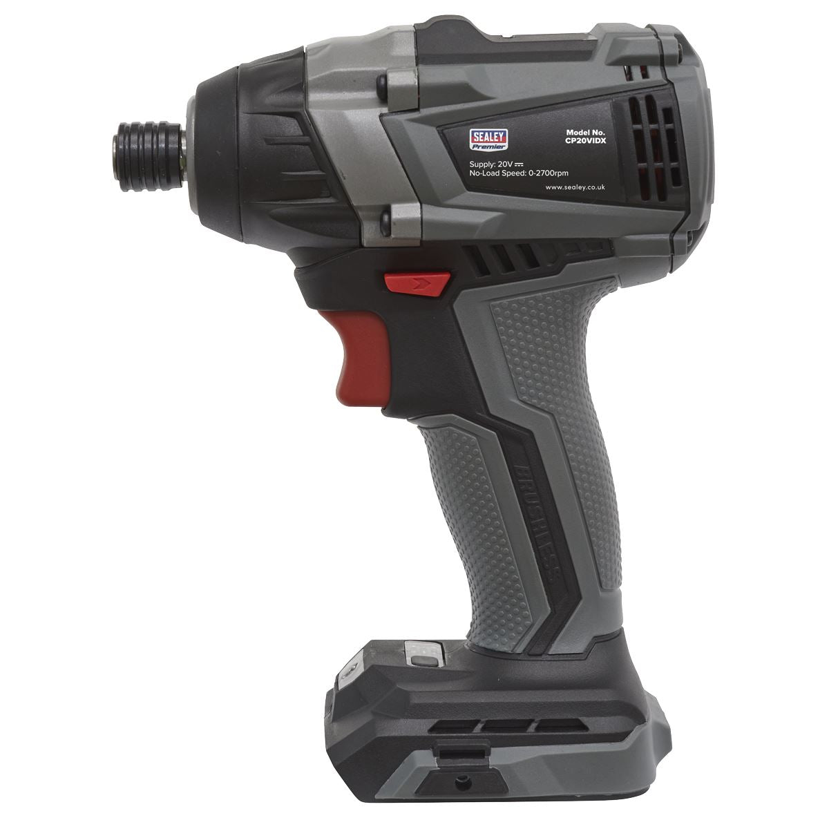 Sealey Brushless Impact Driver 20V 1/4"Hex 200Nm - Body Only CP20VIDX