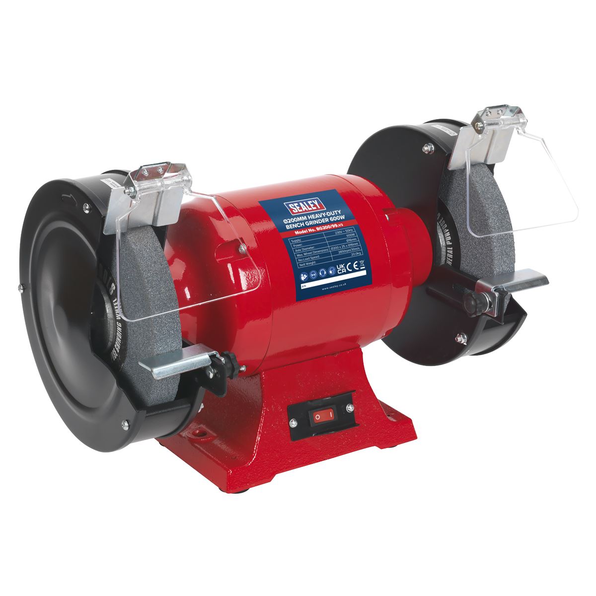 Sealey Bench Grinder 200mm 600W/230V Heavy-Duty BG200/99