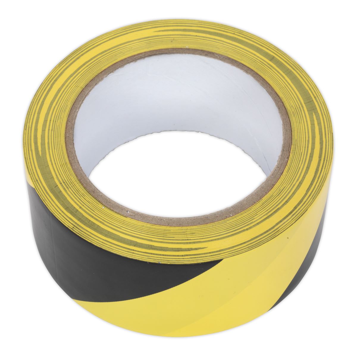 Sealey Hazard Warning Tape 50mm x 33m Black/Yellow HWTBY