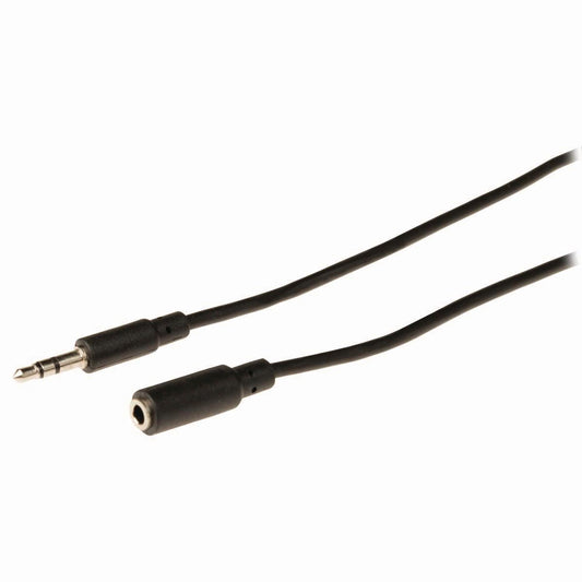 Nedis Stereo Audio Cable 3.5mm Male to 3.5mm Female 5m Black CAGB22050BK50