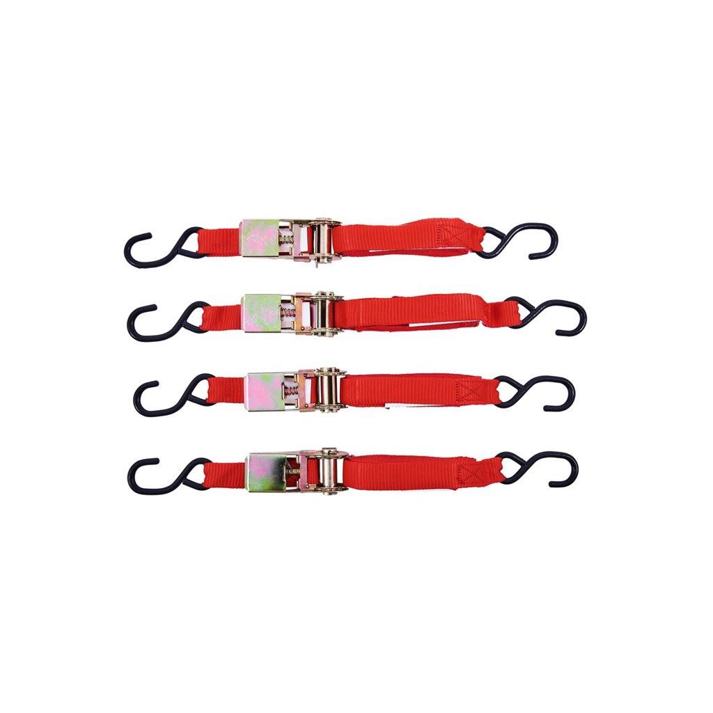 4 Piece 25mm Ratchet Tie Down Set (Gs) - S0751