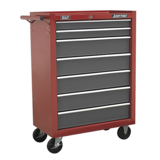 Sealey Rollcab 7 Drawer with Ball-Bearing Slides - Red/Grey AP22507BB