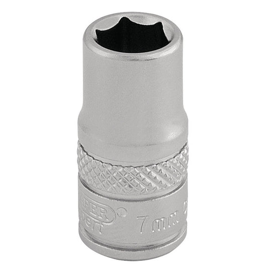 Draper Expert Quality Chrome Vanadium 1/4&Quot; Square Drive Socket 7mm - 16511