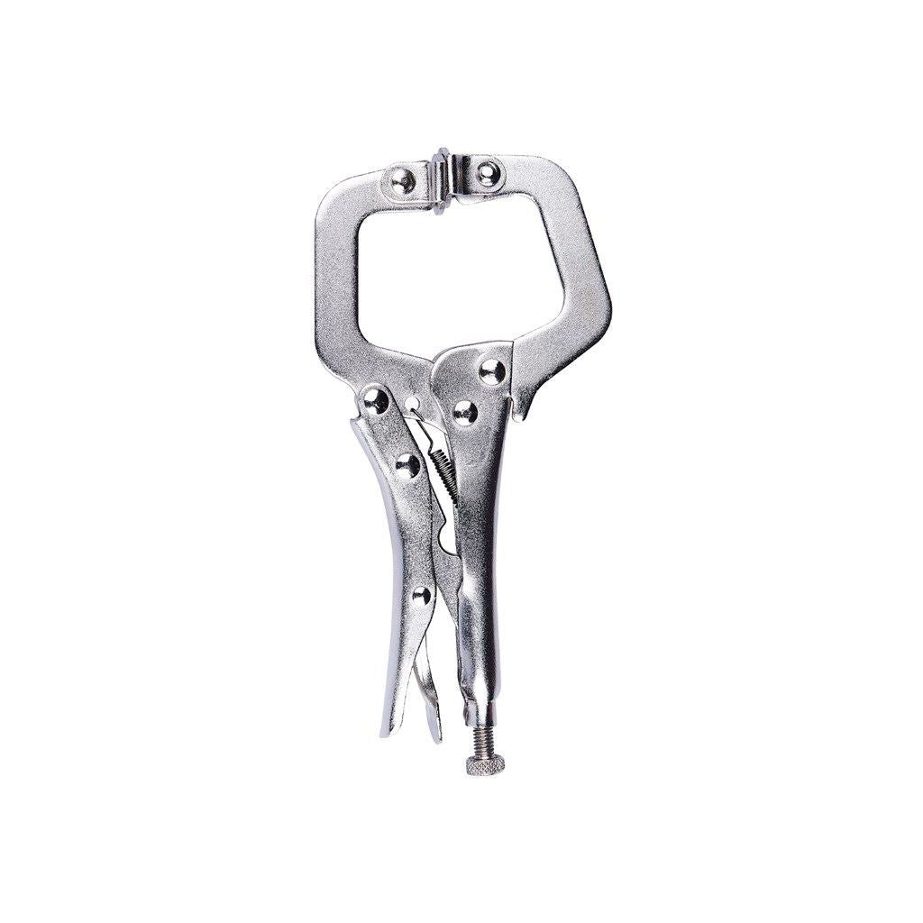 Amtech 150mm 6" "C" Clamp Locking Grip Pliers Nickel Plated+Quick Release - D2100