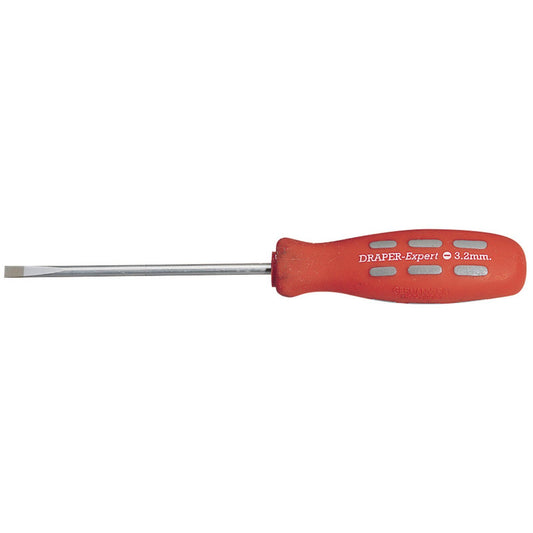 Draper 870/1B Expert 100mm x 3.2mm Plain Slot Parallel Tip Mechanics Screwdriver - 67850