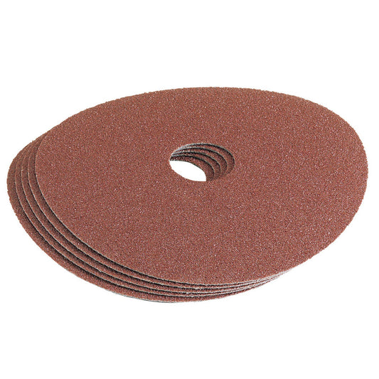 Draper 5x 115mm 36Grit Aluminium Oxide Sanding Disc Professional Tool 58610