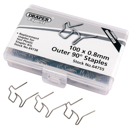 Draper 0.8MM Double U Staples (50) HPS-A - 64755