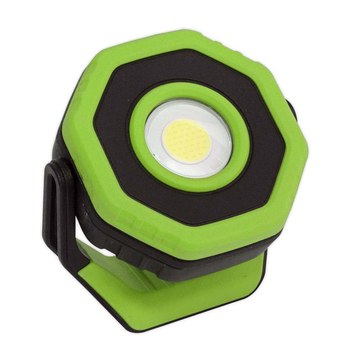 Sealey R/Charge Pocket Floodlight with Magnet 360 7W COB LED-Green LED700P