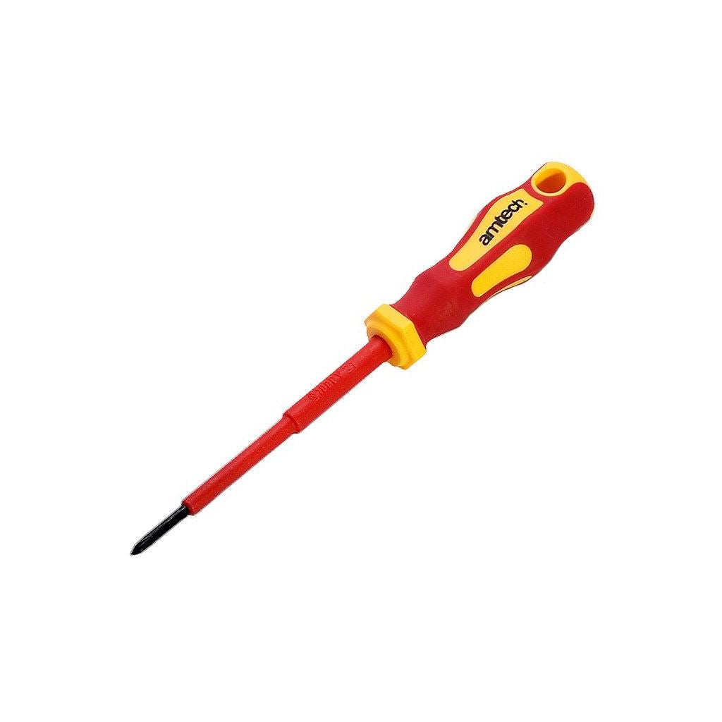 Amtech 75mm Phillips VDE 1000V electrical screwdriver with PH 0 tip - L0654