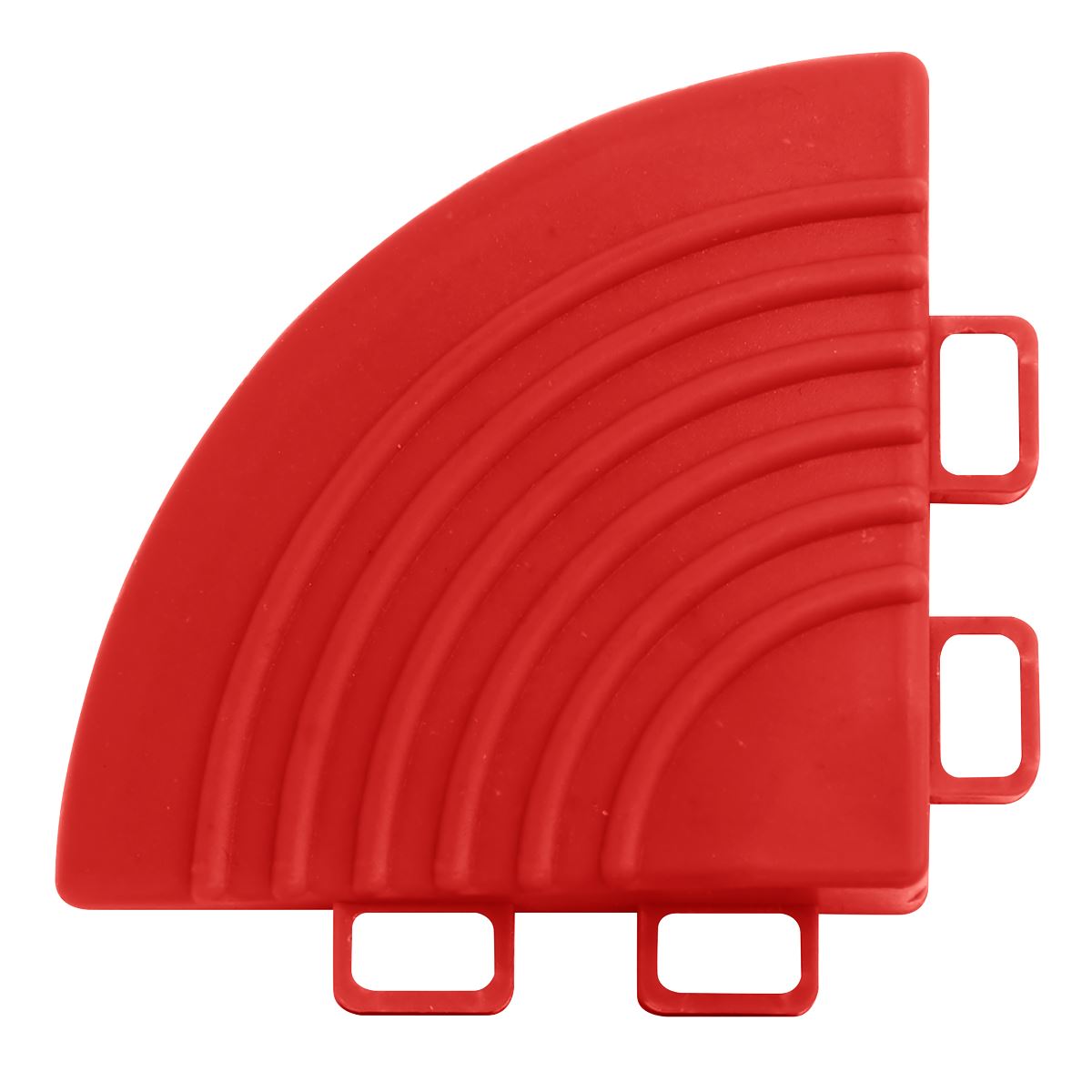 Sealey Polypropylene Floor Tile Corners Red 60 x 60mm - Pack of 4 FT3CR