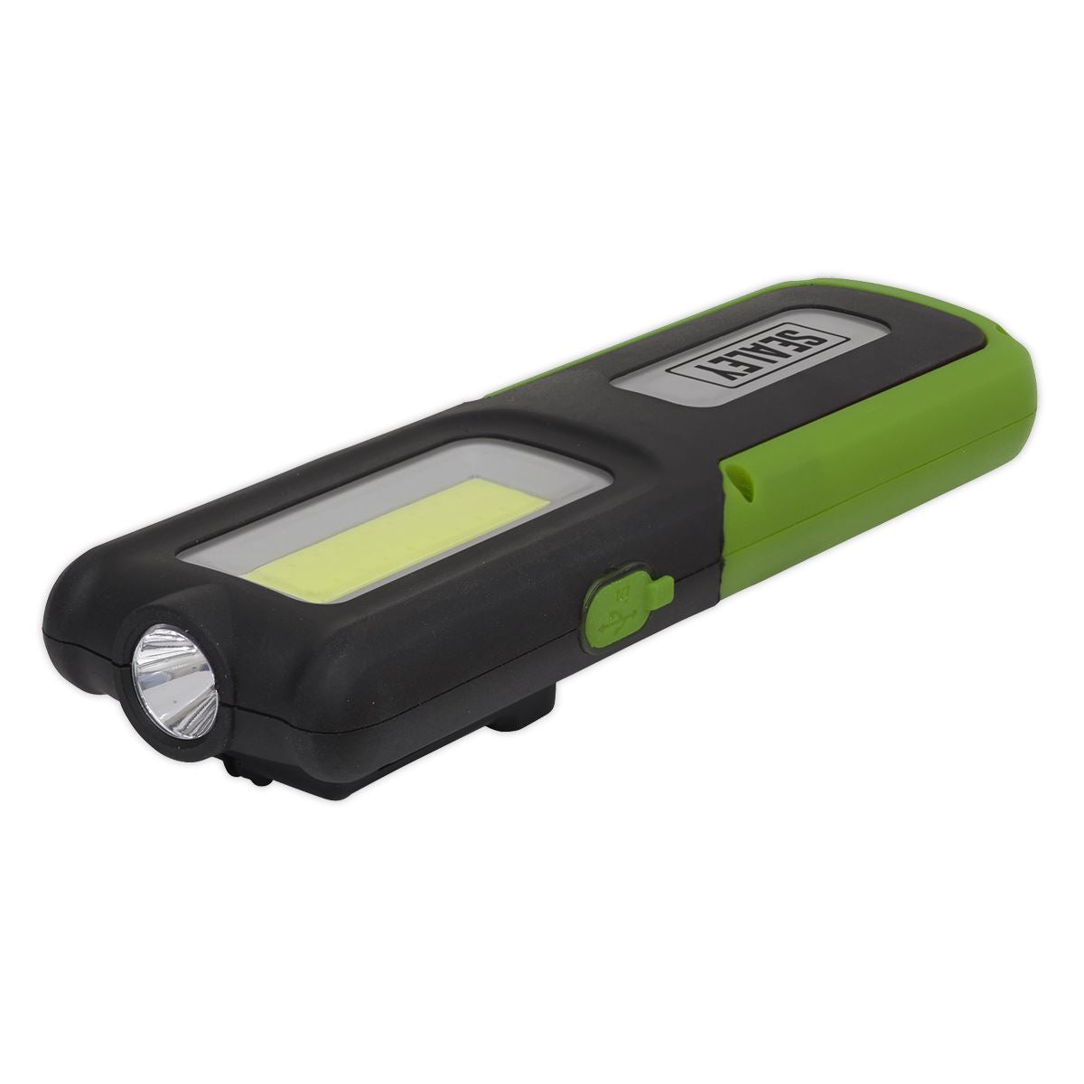 Sealey R/Charge Inspection Light 5W COB & 3W LED & Power Bank-Green LED318G