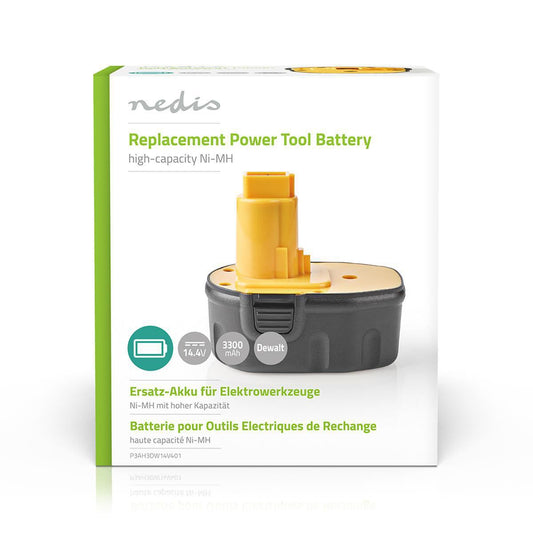 Nedis Power Tool Battery Ni-MH 14.4V 3.3Ah 47.52Wh Replacement for Dewalt