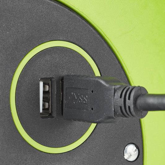 Nedis Cable Reel 10m 3x 1.5 mm² Thermal Cutoff Schuko & USB - PECCR10UFGN