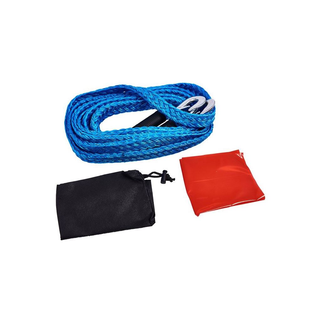 Amtech 4m Tow Rope 2000Kg Max Load Tough Forged Steel Hooks Ultra Strong+Flag - J0103