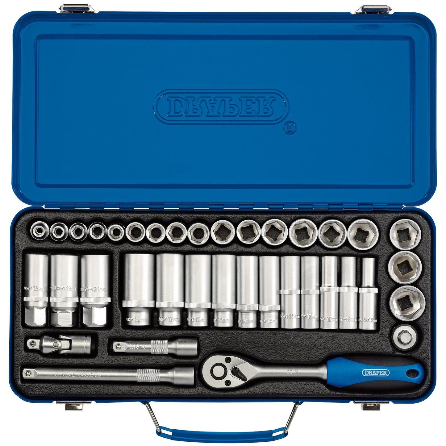 Draper 3/8" Square Drive Metric Socket Set (37 Piece) -No. 16367