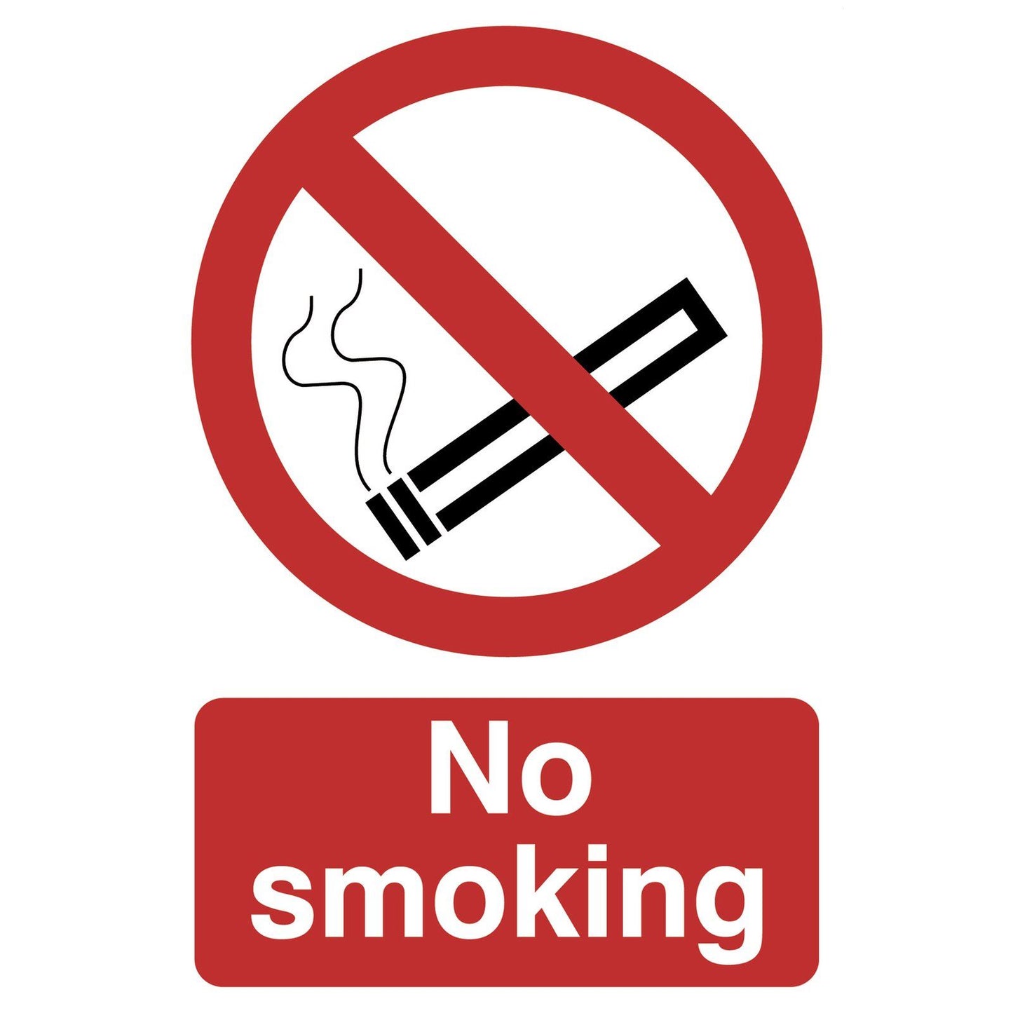 Draper 72165 No Smoking Self Adhesive Prohibition Sign Notice 200mm X 300mm