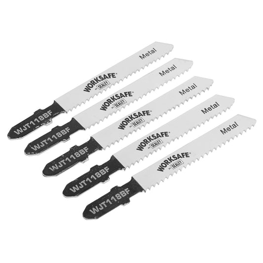 Sealey Jigsaw Blade 55mm 12tpi - Pack of 5 WJT118BF