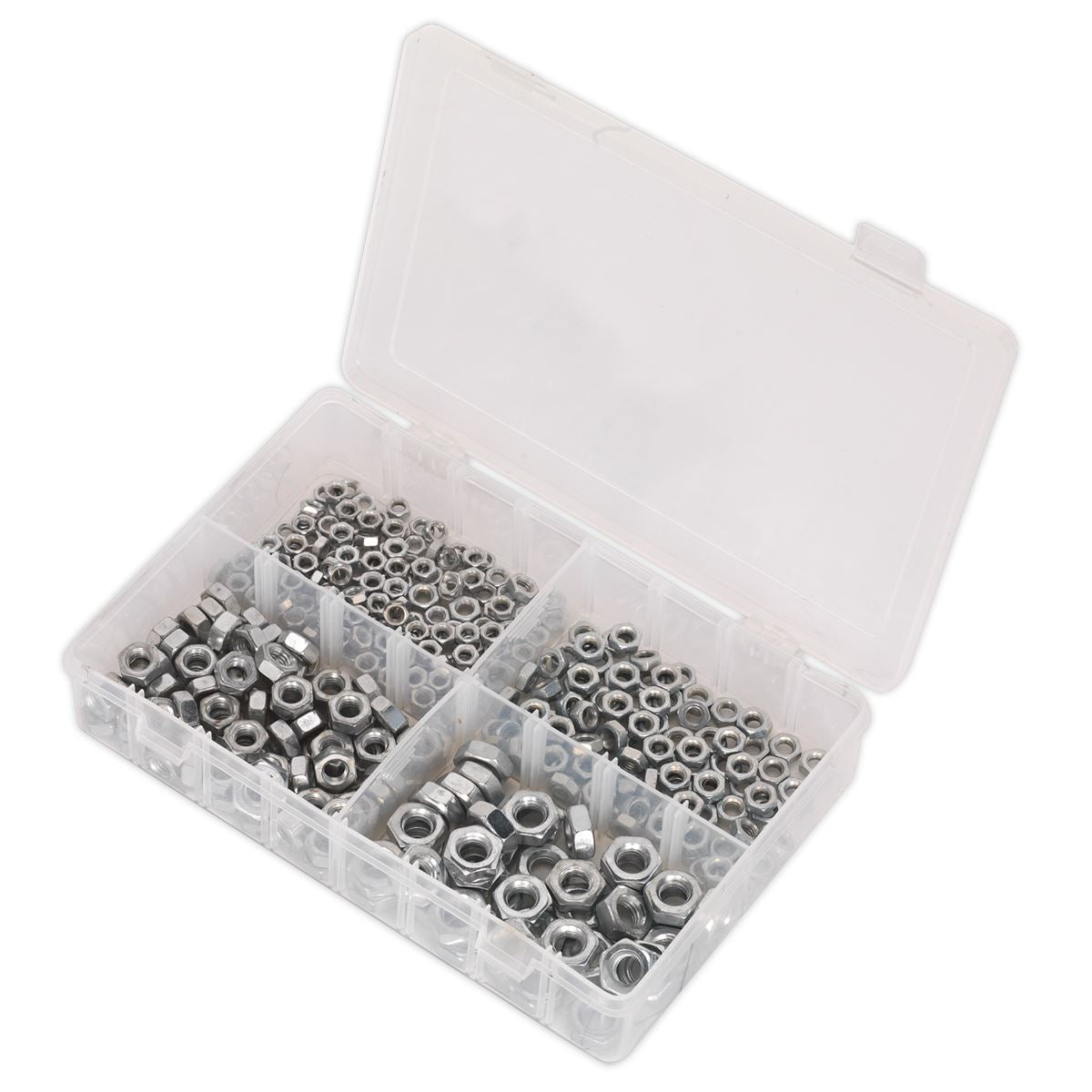 Sealey Steel Nut Assortment 370pc M5-M10 Metric AB028SN