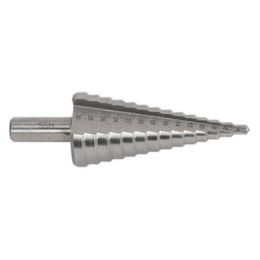 Sealey HSS 4341 Step Drill Bit 4-30mm Double Flute AK4745