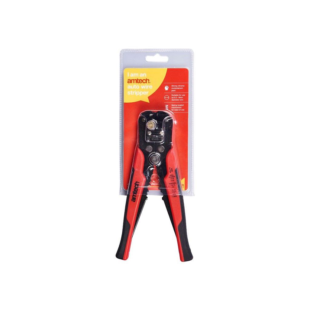 Amtech Automatic Cable Wire Crimper Crimping Tool Stripper Adjustable Plier Cutt - B4285